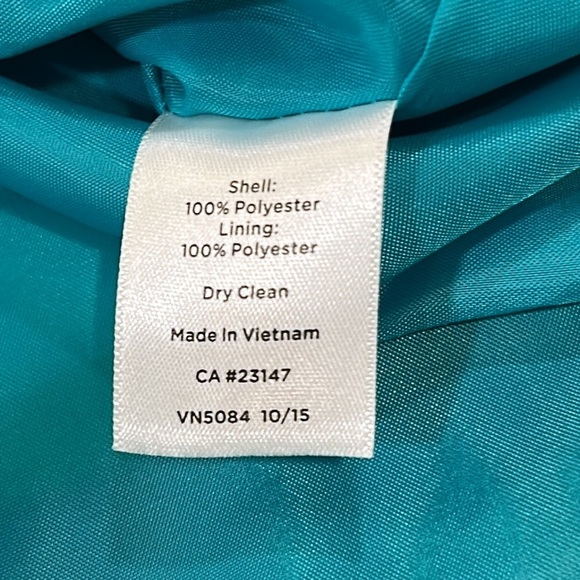 Talbots Petite Polyester Work Dress with Striped Pleated Bottom sz. 10P NWT - Picture 10 of 10